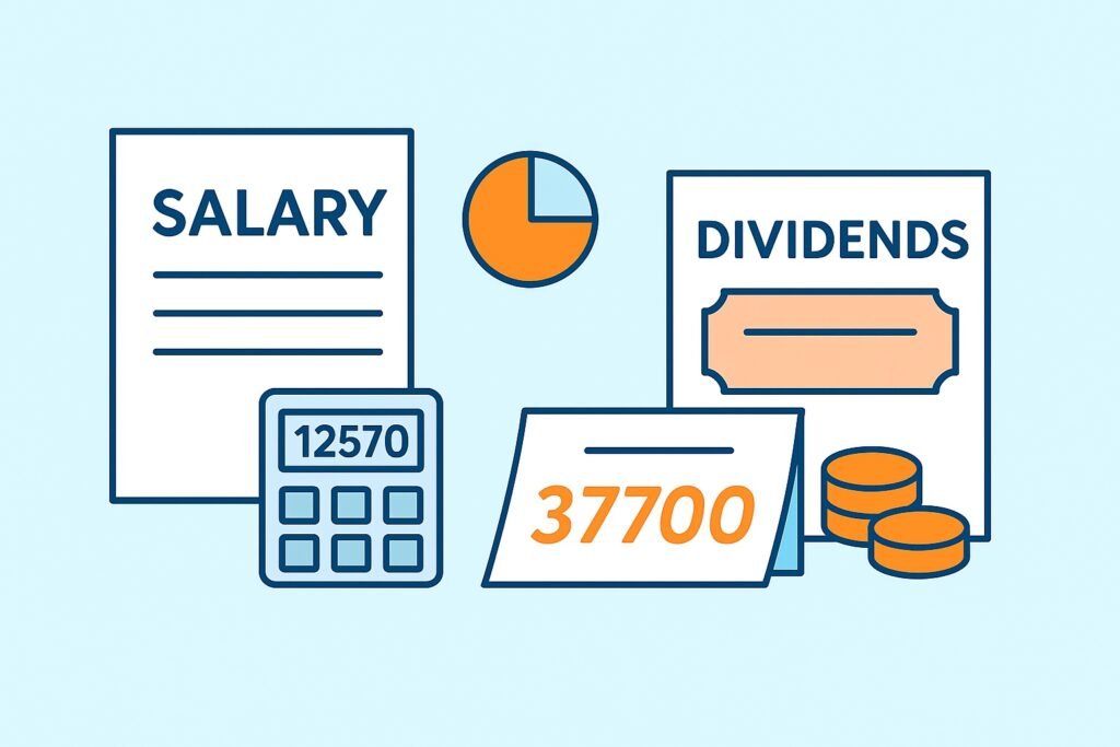 split salary dividends company