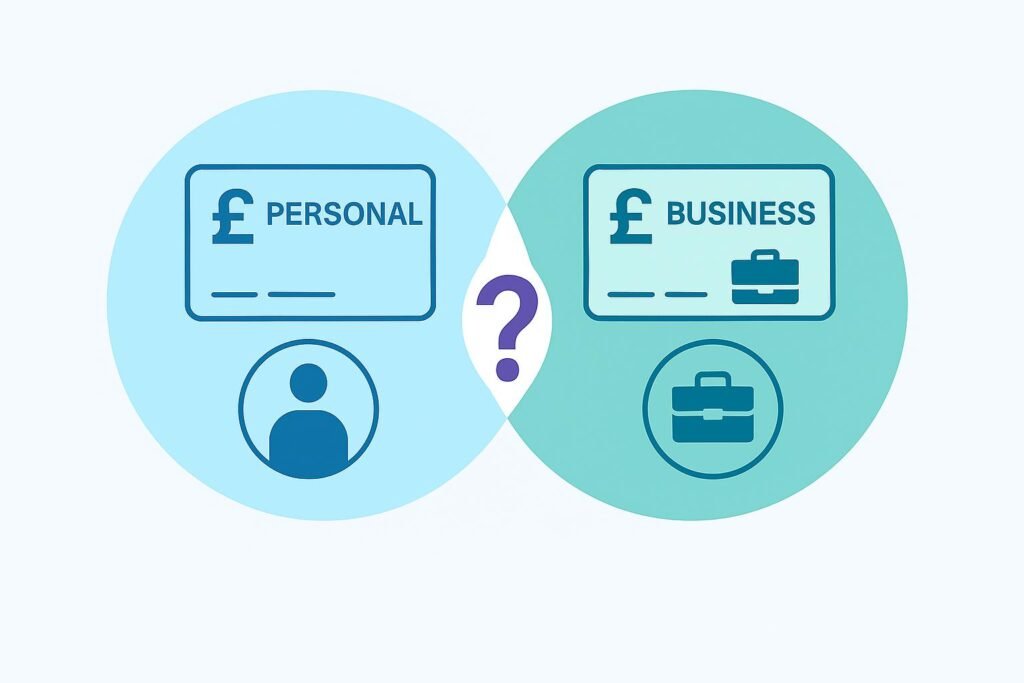 use personal acount for business sole trader