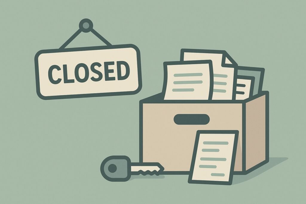 close business self employed sole trader