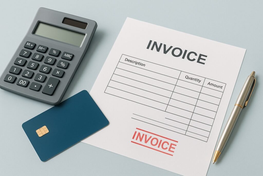 sole trader invoice vat no vat template