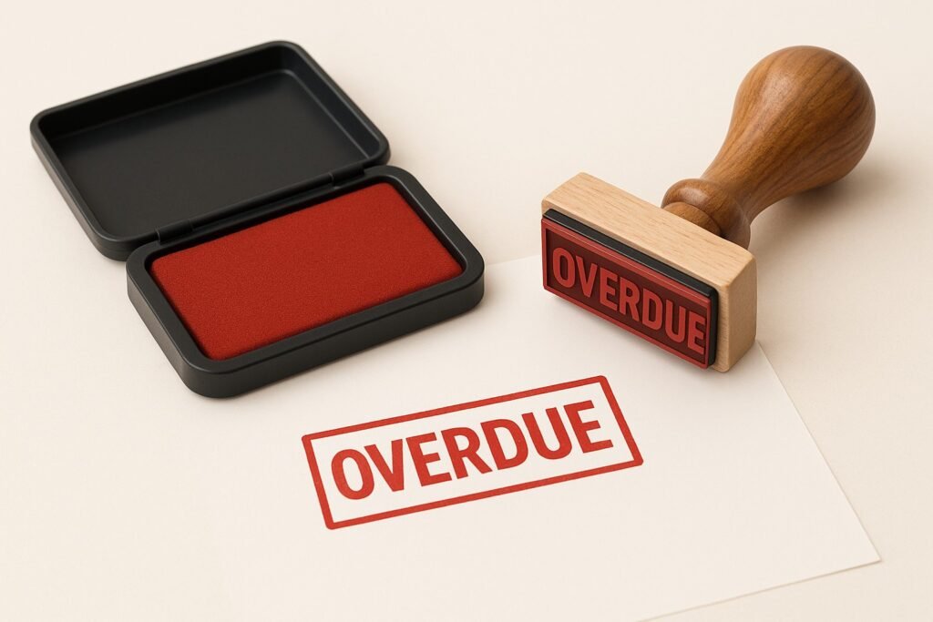 overdue invoice sole trader